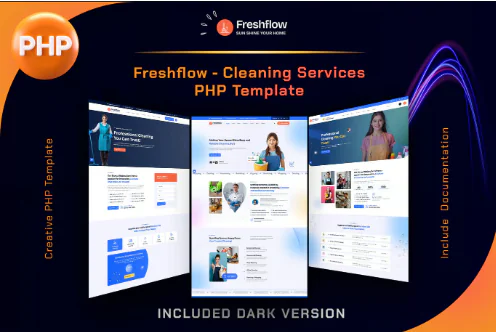 Freshflow - Cleaning Services PHP Template
