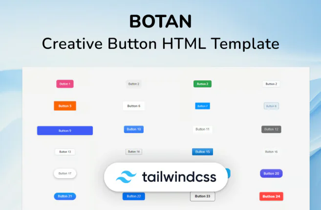 Creative CSS Button HTML Template - Botan
