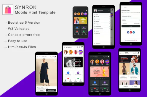 Synrok - Mobile HTML Template