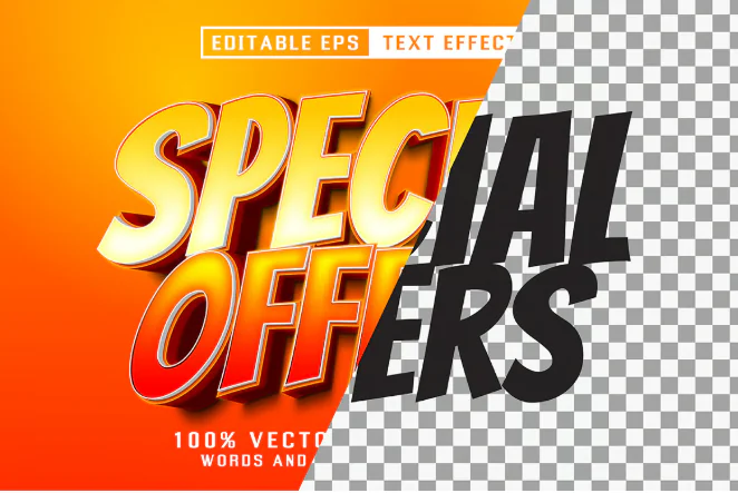 Special Offers Editable Text Effect