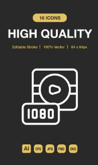 High Quality Outline Icons
