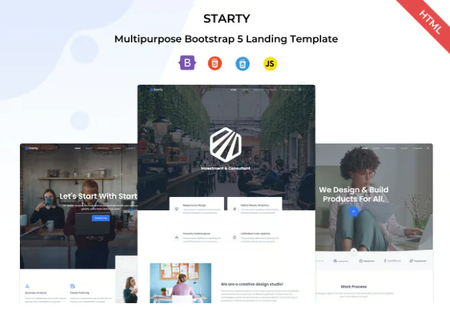 Starty - Multipurpose Bootstrap 5 Landing Template