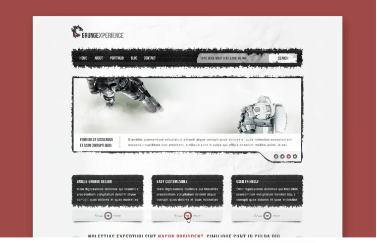 Grungexperience - Premium HTML Template