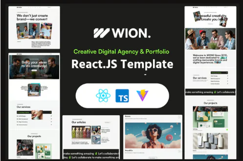 Wion - Creative Digital Agency React JS Tempalte