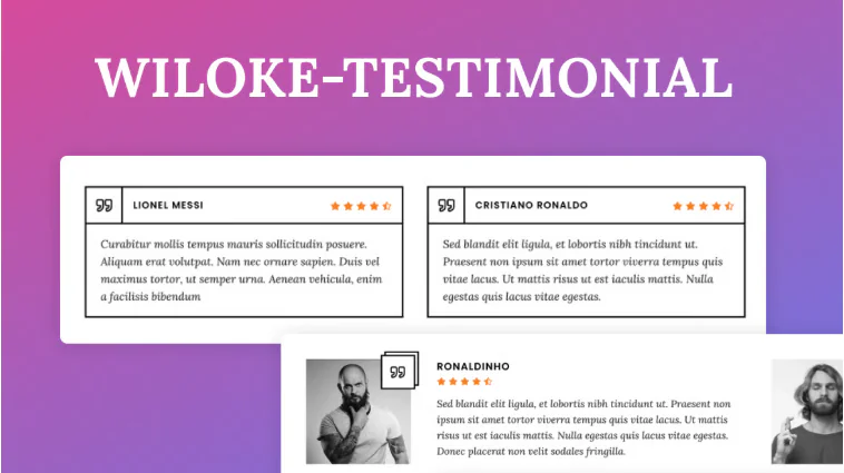 Wiloke Testimonial Elegant