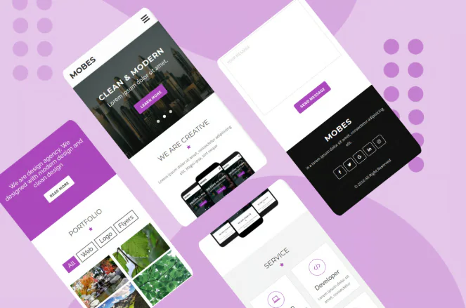 Faller  Creative Mobile Web App Template